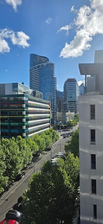 Looking towards Marvel Stadium