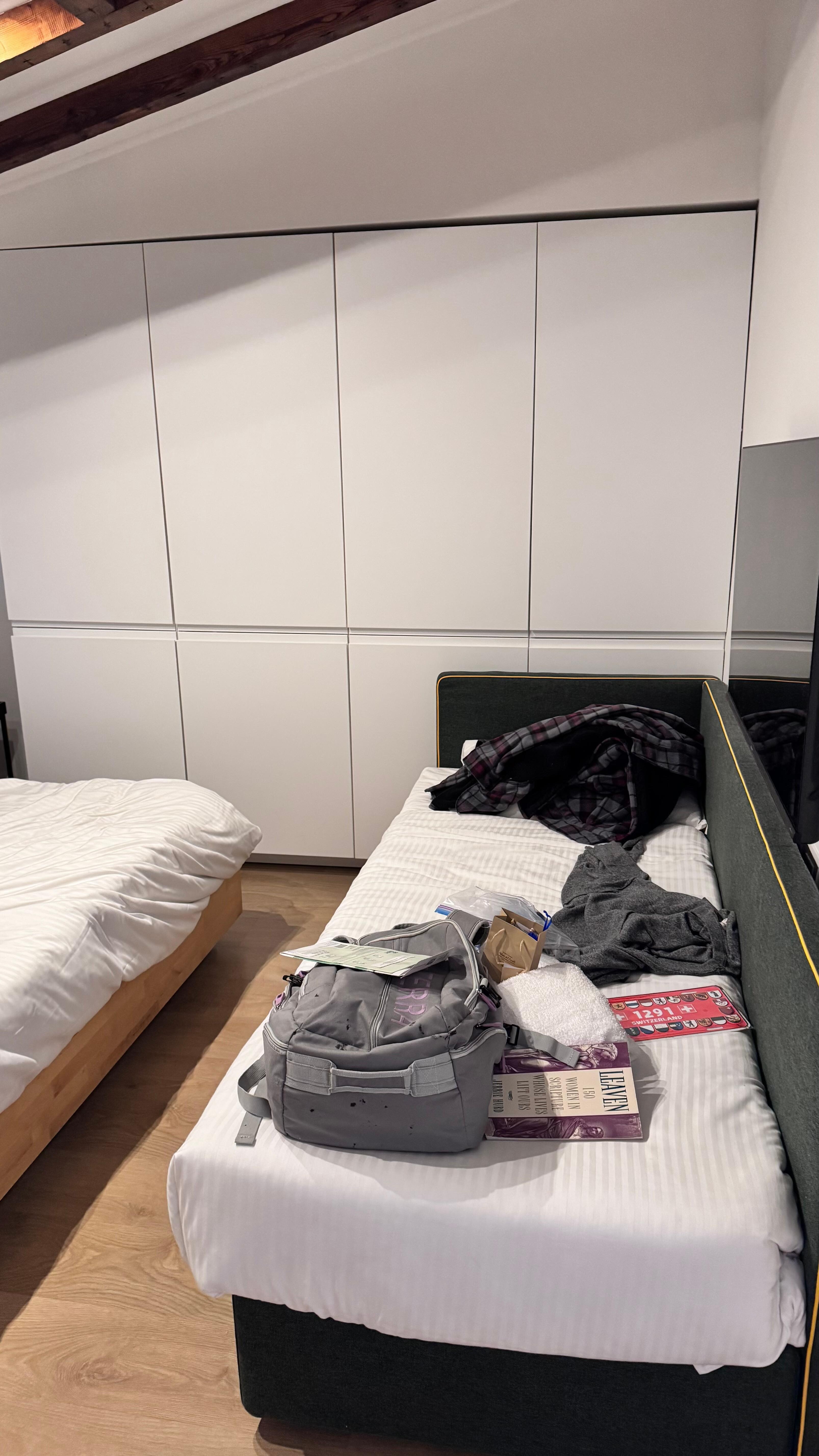 The bedroom area had a third bed