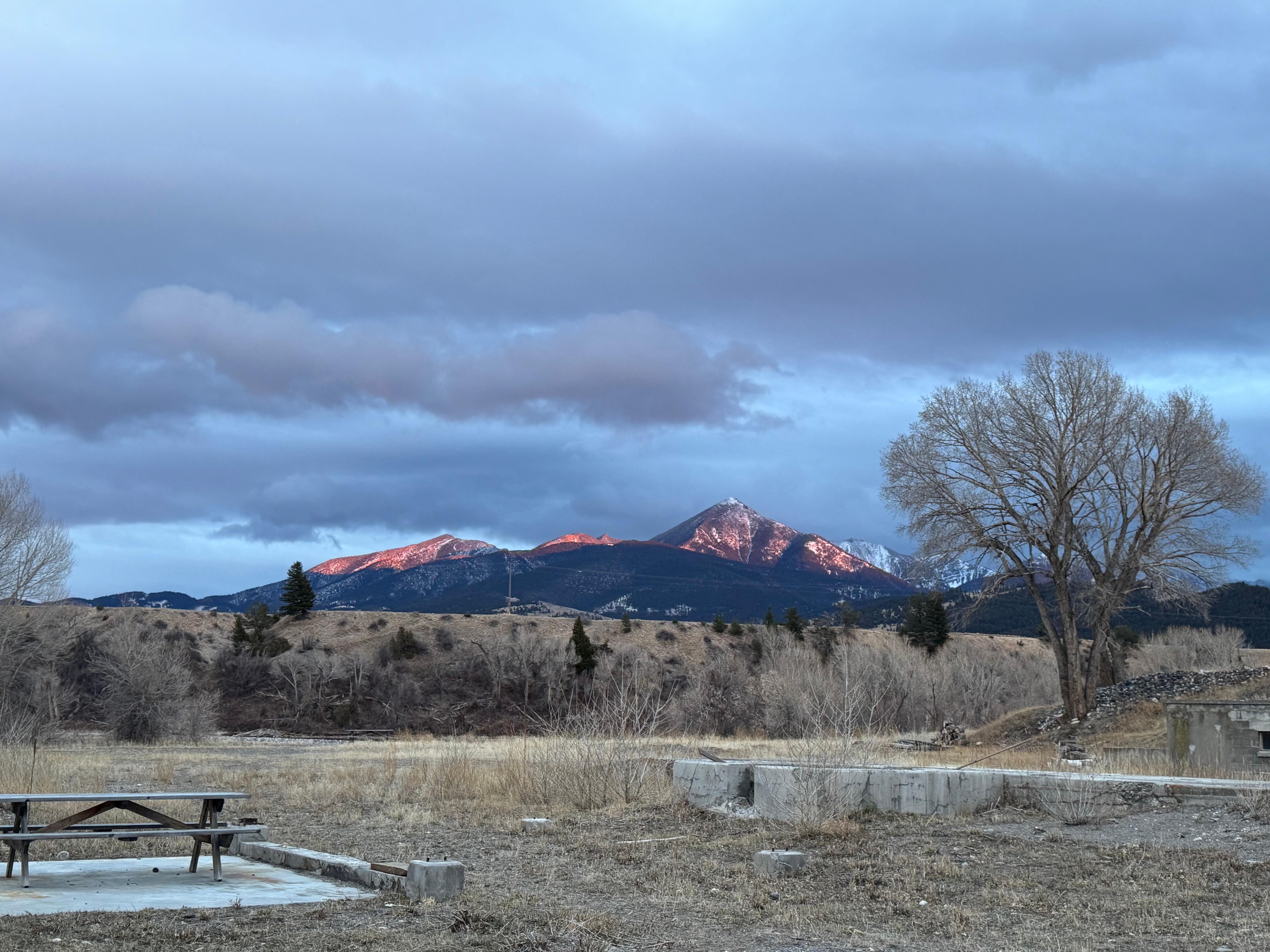 East view from front door in the evening