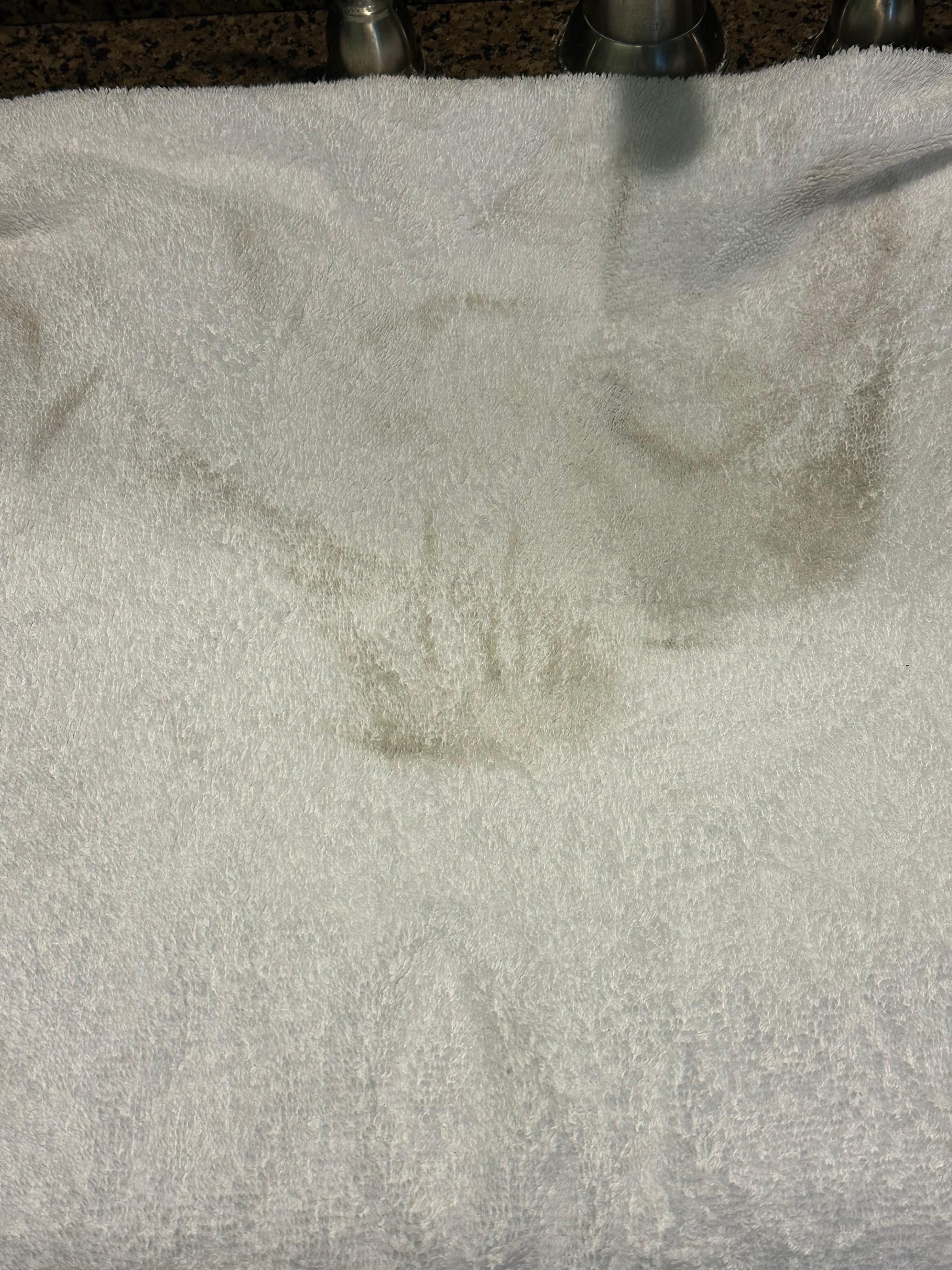 This was folded on the rack. 