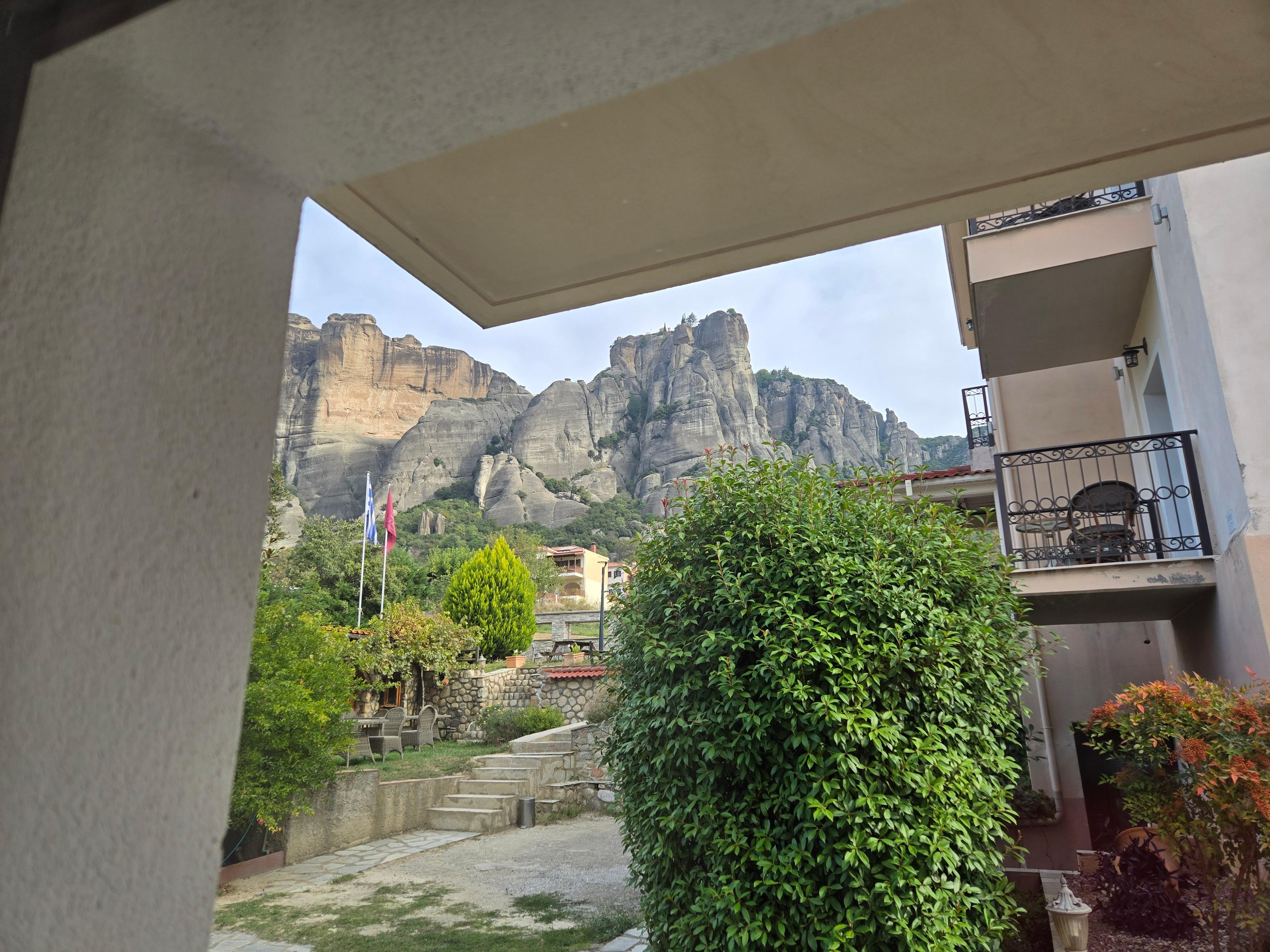 View of Meteora from our balcony 