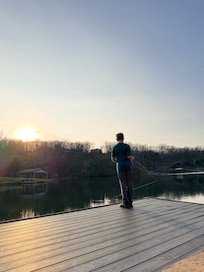 Fishing on the dock