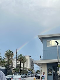 Courtyard Clearwater Beach Hotel at the end of the rainbow!