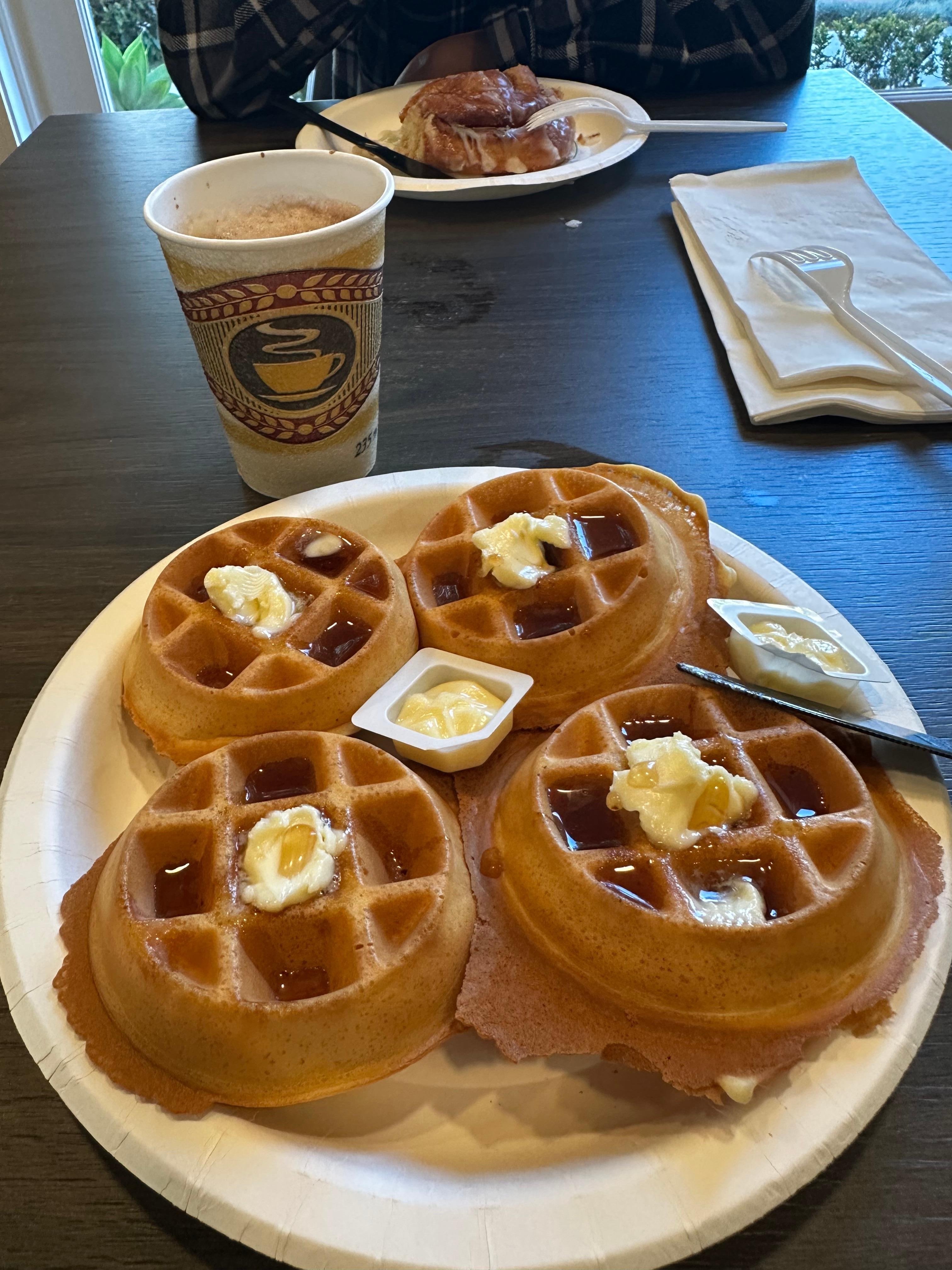 Waffles for breakfast 
