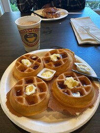 Waffles for breakfast