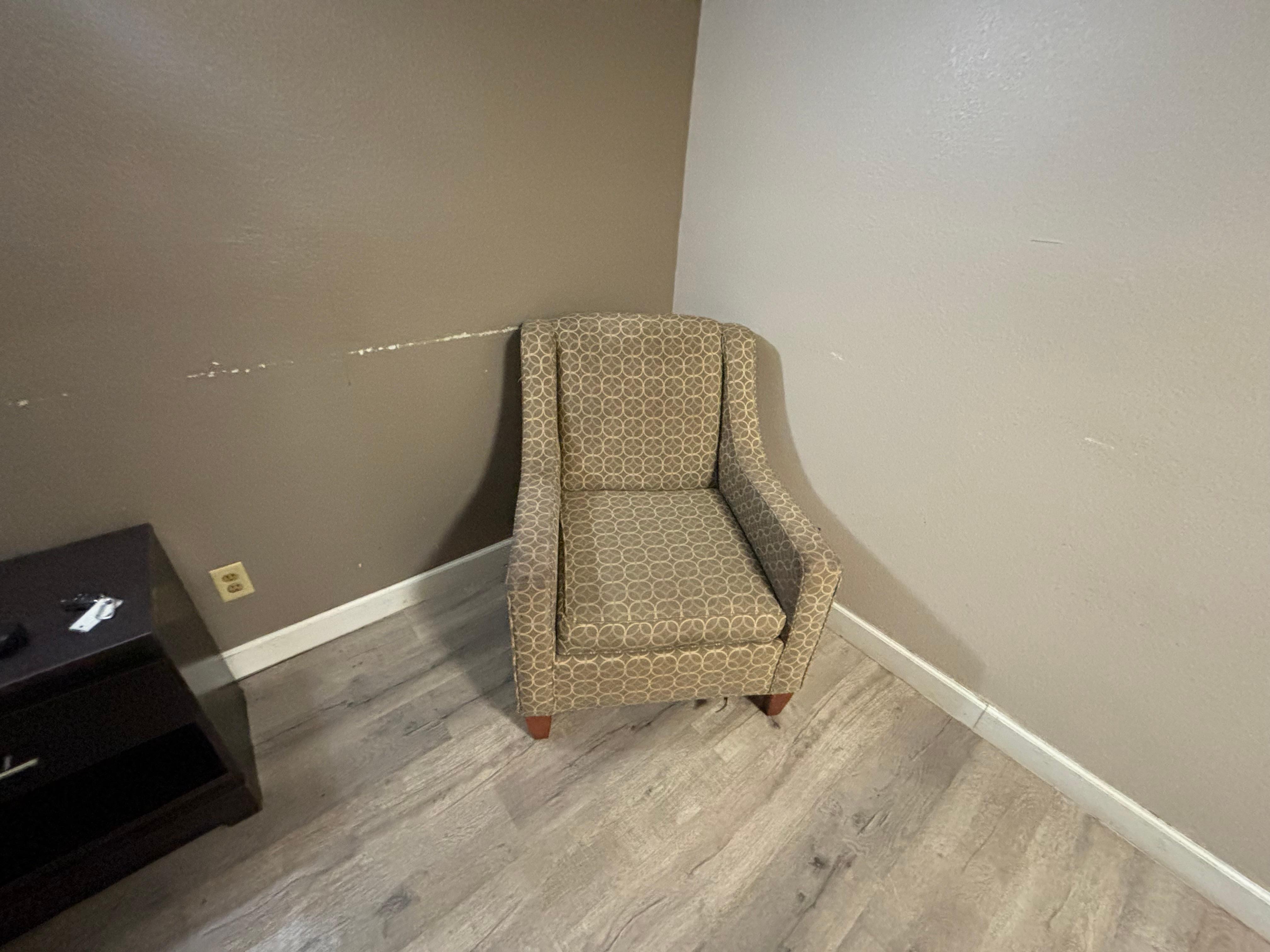 This old chair looked haunted and smell old