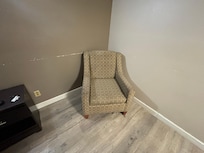 This old chair looked haunted and smell old