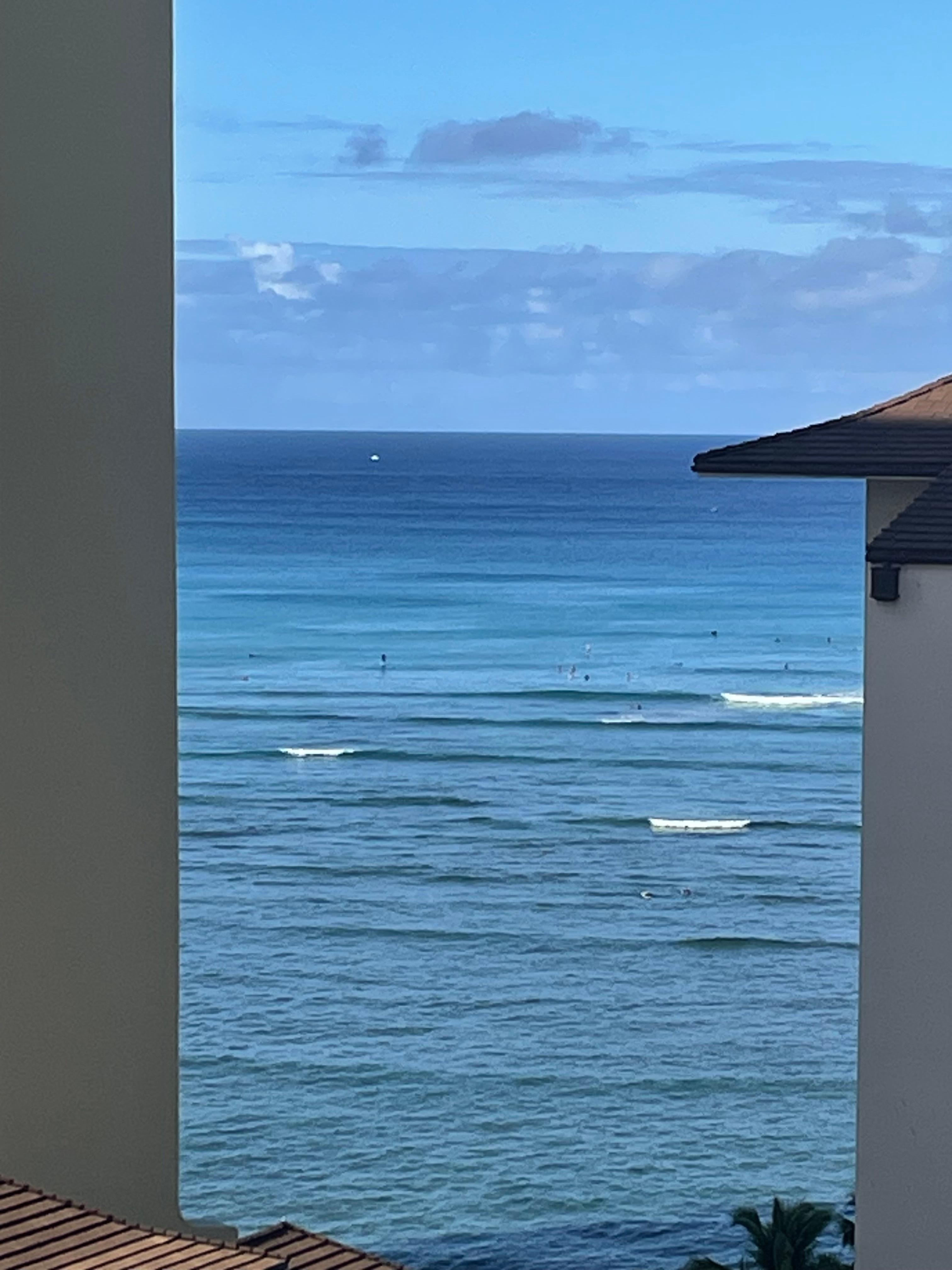 View from our balcony