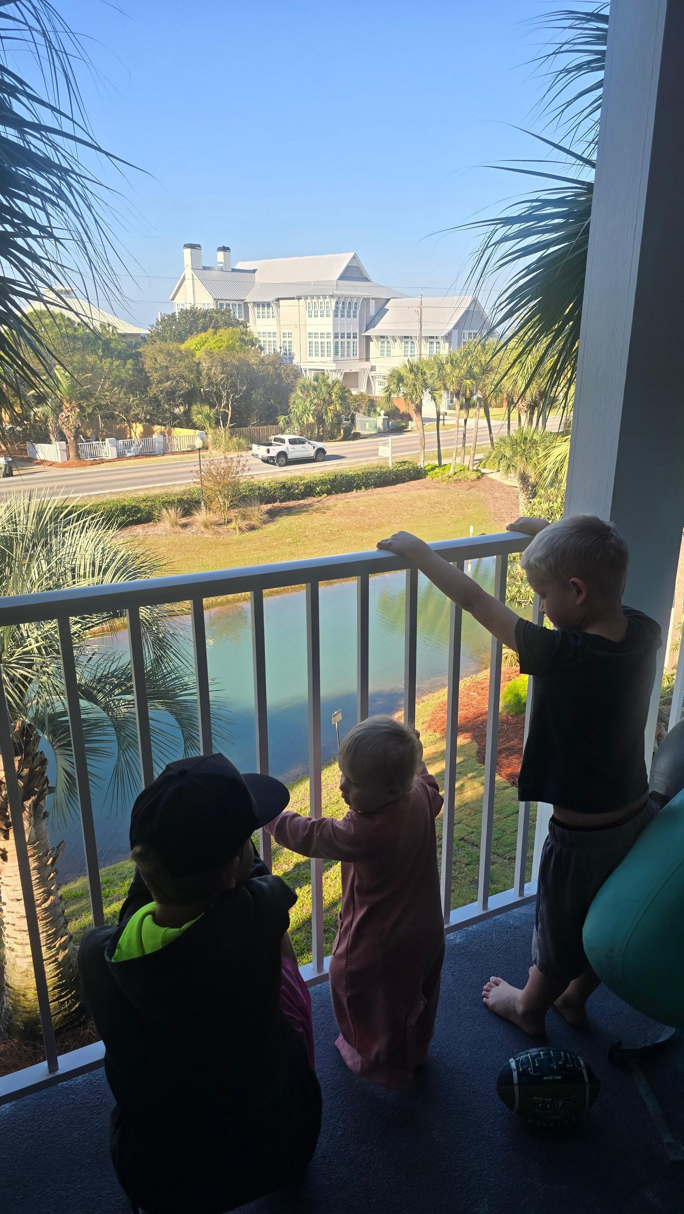 View out the balcony