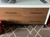 The furniture as you can see if you zoom in is pretty beat up