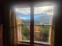 View from the upstairs room with the comfiest bed