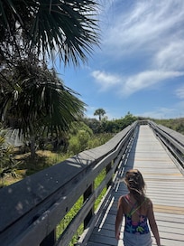 Boardwalk to beach
