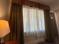 Curtains from the 80’s and all different lengths