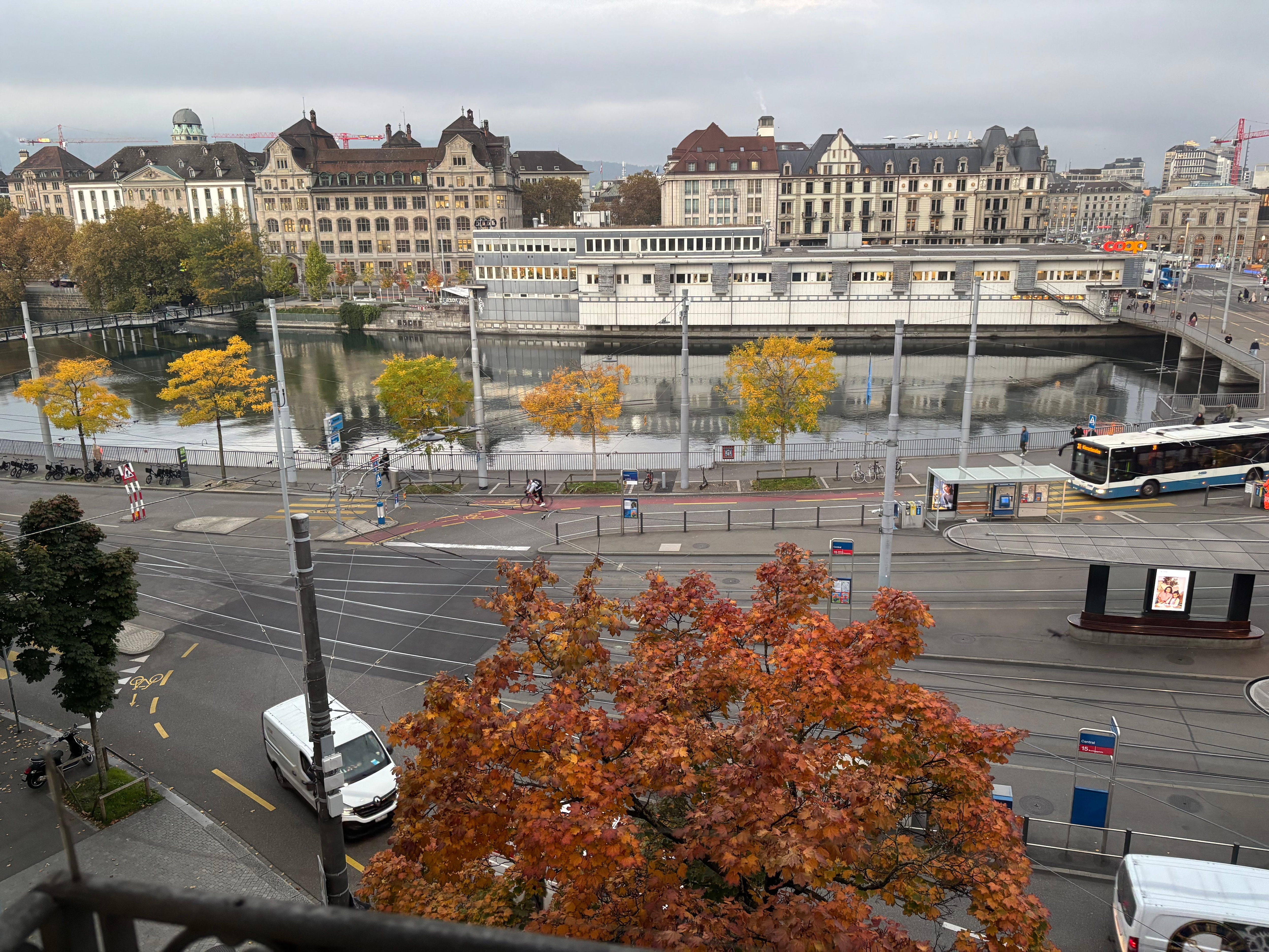 Vista do quarto do hotel