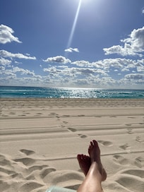 The beach was cleaned daily.
