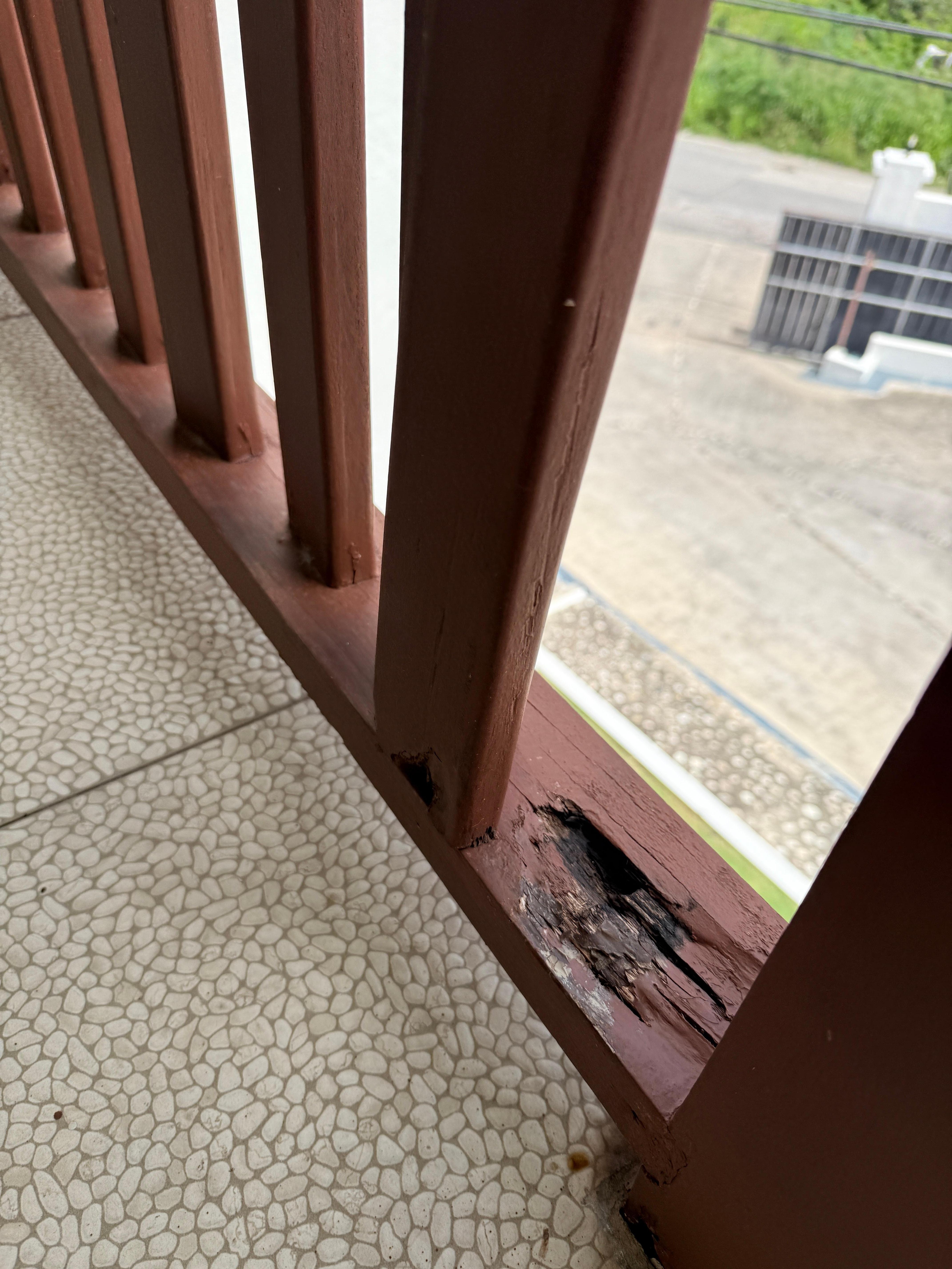 One of the small patios 