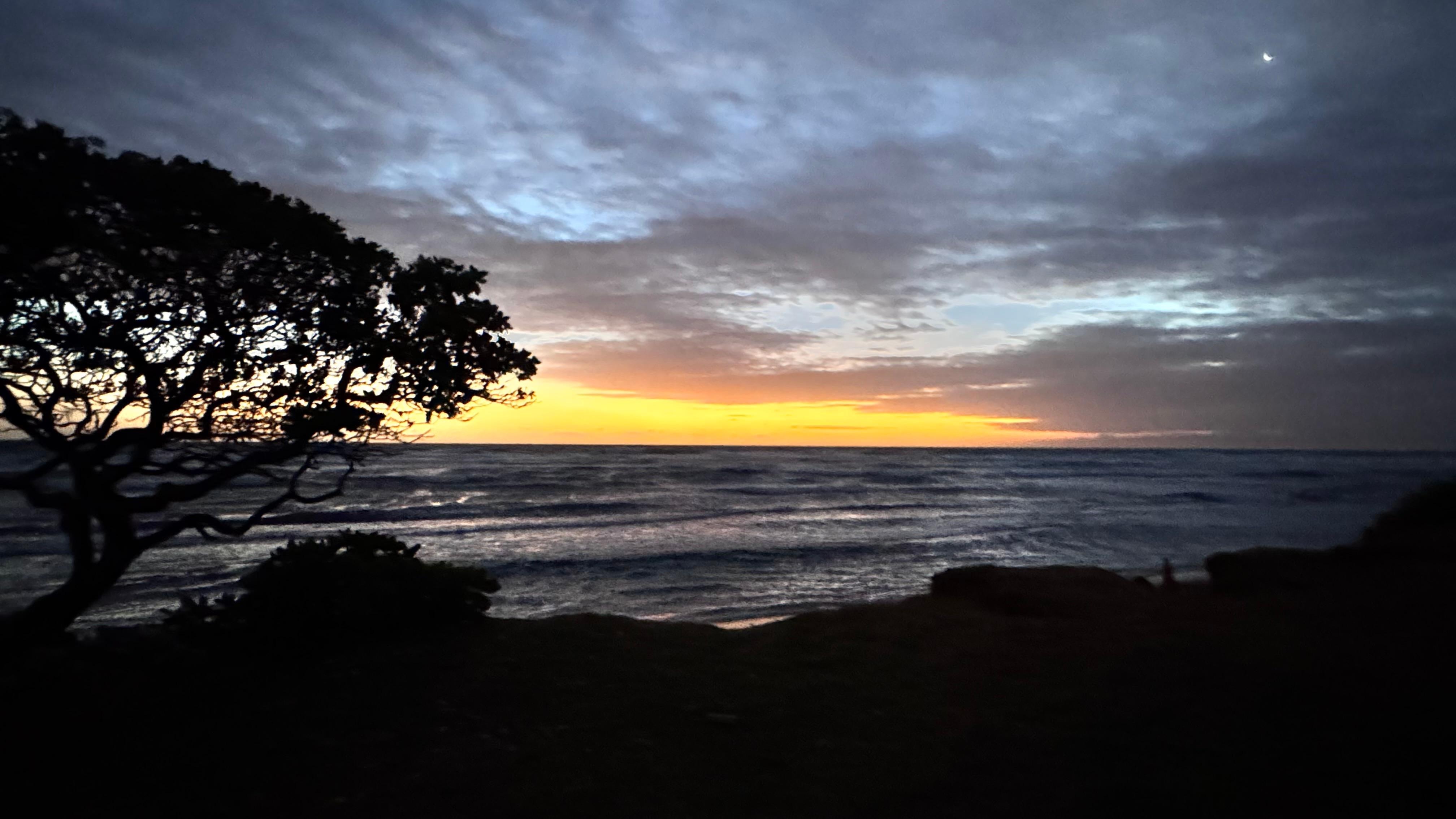 Sunrise from Outrigger beach