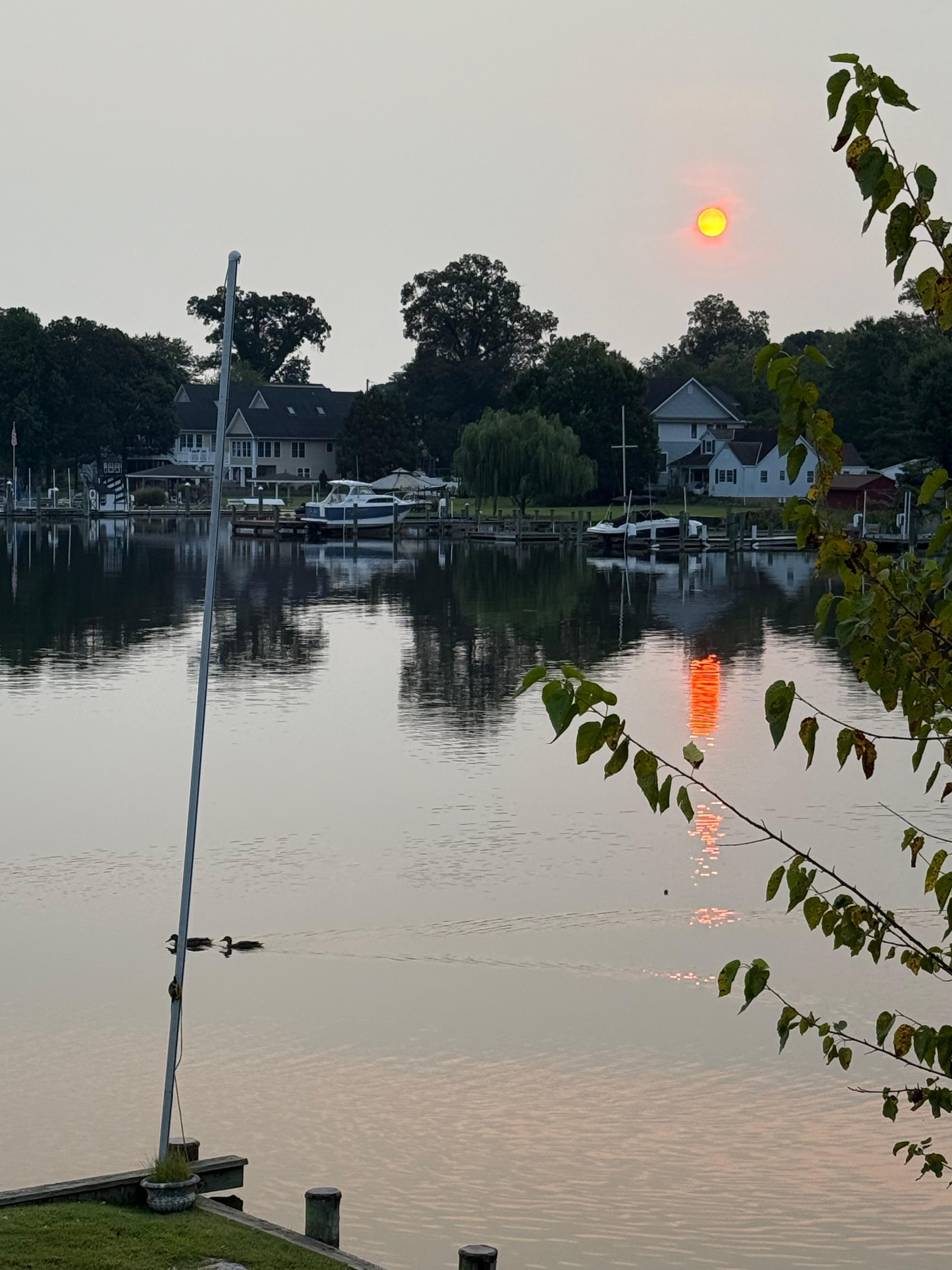 Sunrise from the deck 