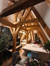 Living room with sofa bed and second bed