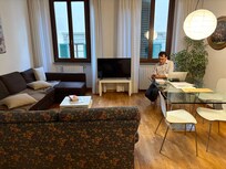 Living room with additional dining table