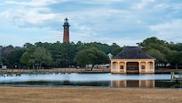 Corolla Historic Park and the adjacent Currituck Beach Light Station