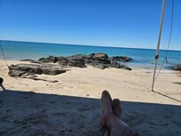 Relaxing at the beach was so easy