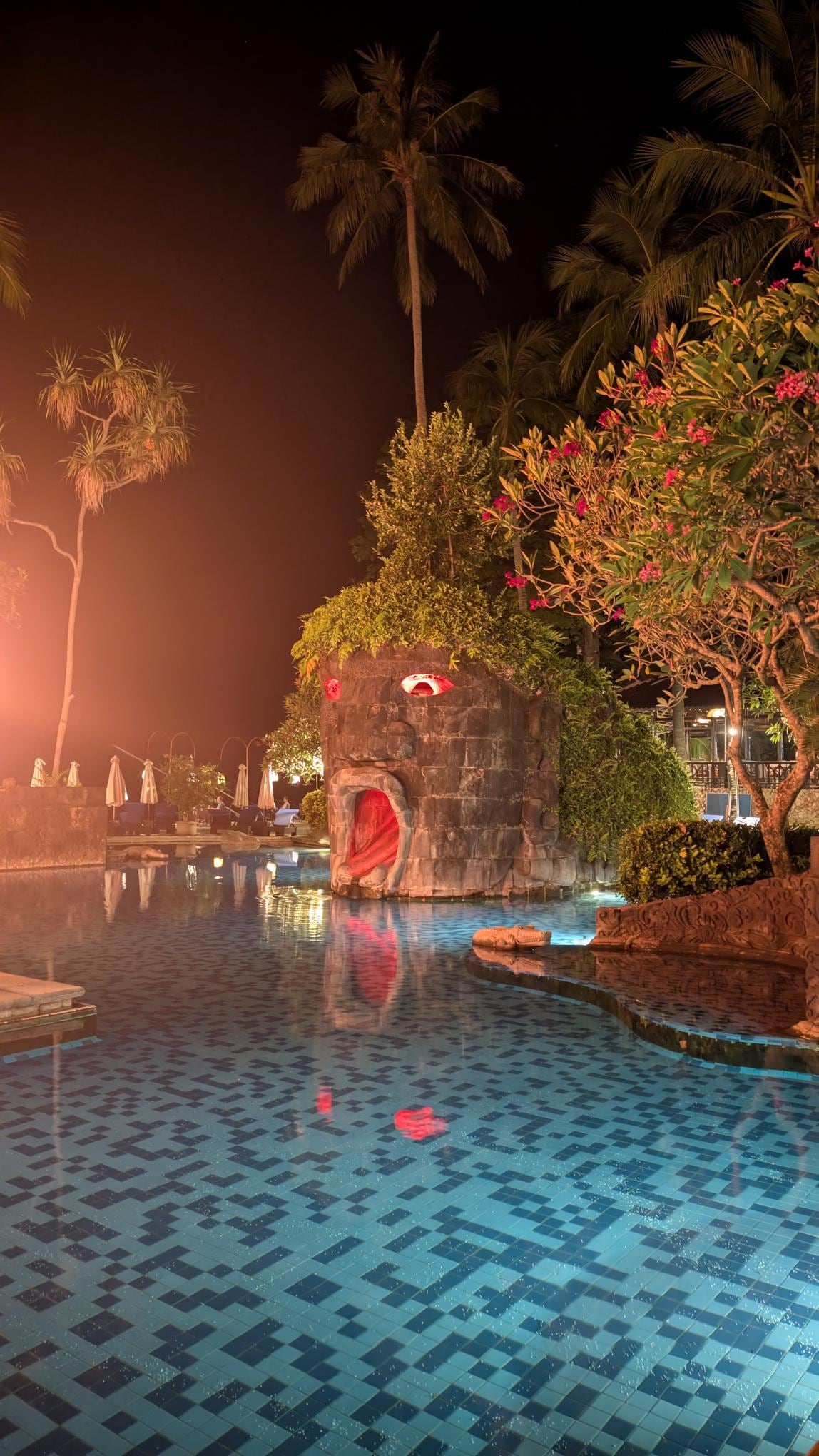 Pool at night