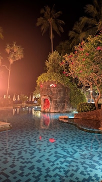 Pool at night