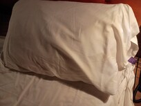 Yellow stained bedding