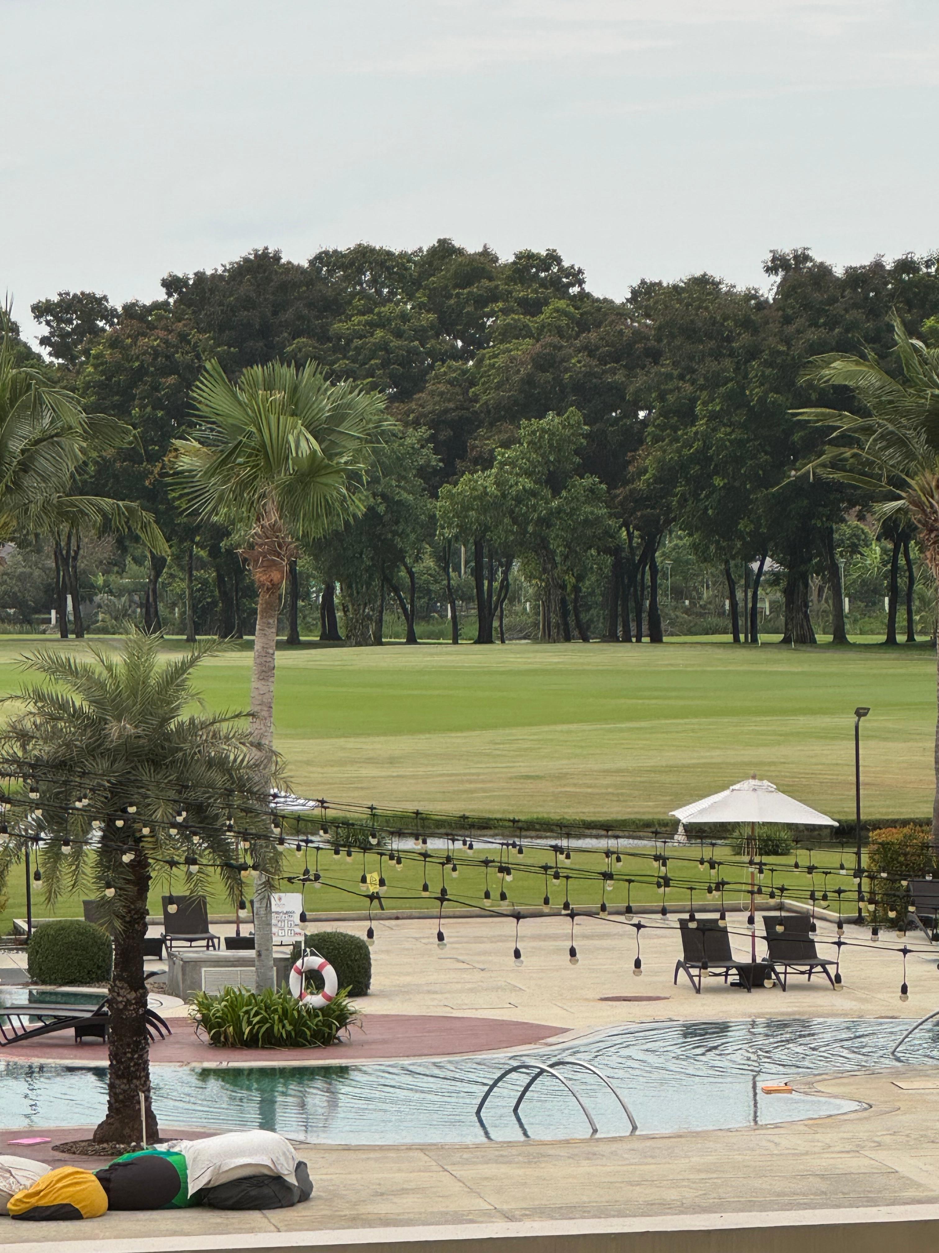 Pool and a small part of the golf course