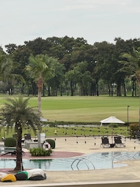 Pool and a small part of the golf course