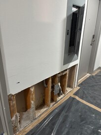 Wall on second floor