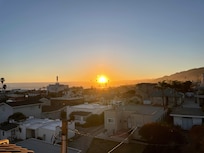 Rooftop sunset view