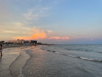 Amazing sunset by the hotel!
