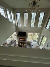 View from loft bedroom.