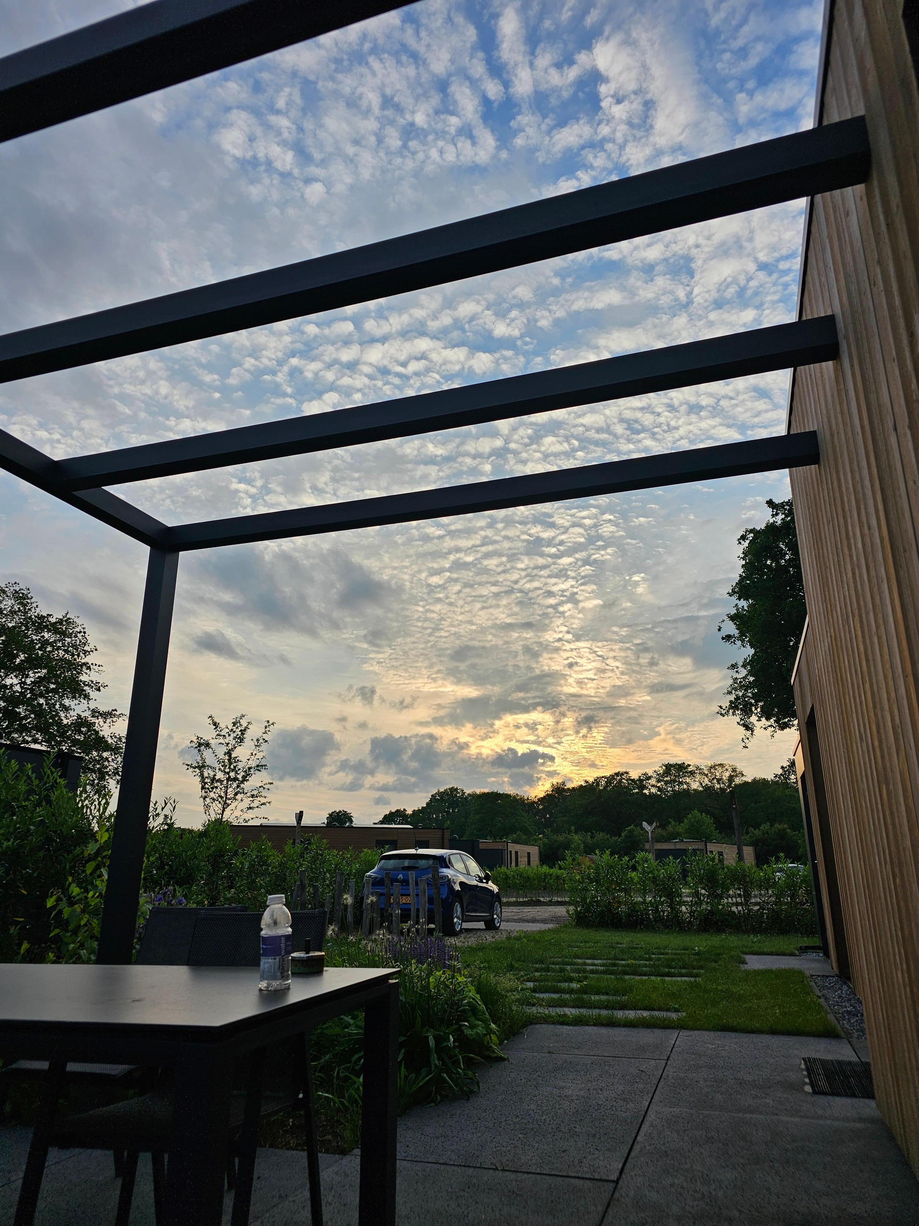 View from outside sitting area- sunset