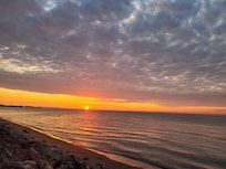 Sunset on summer solstice