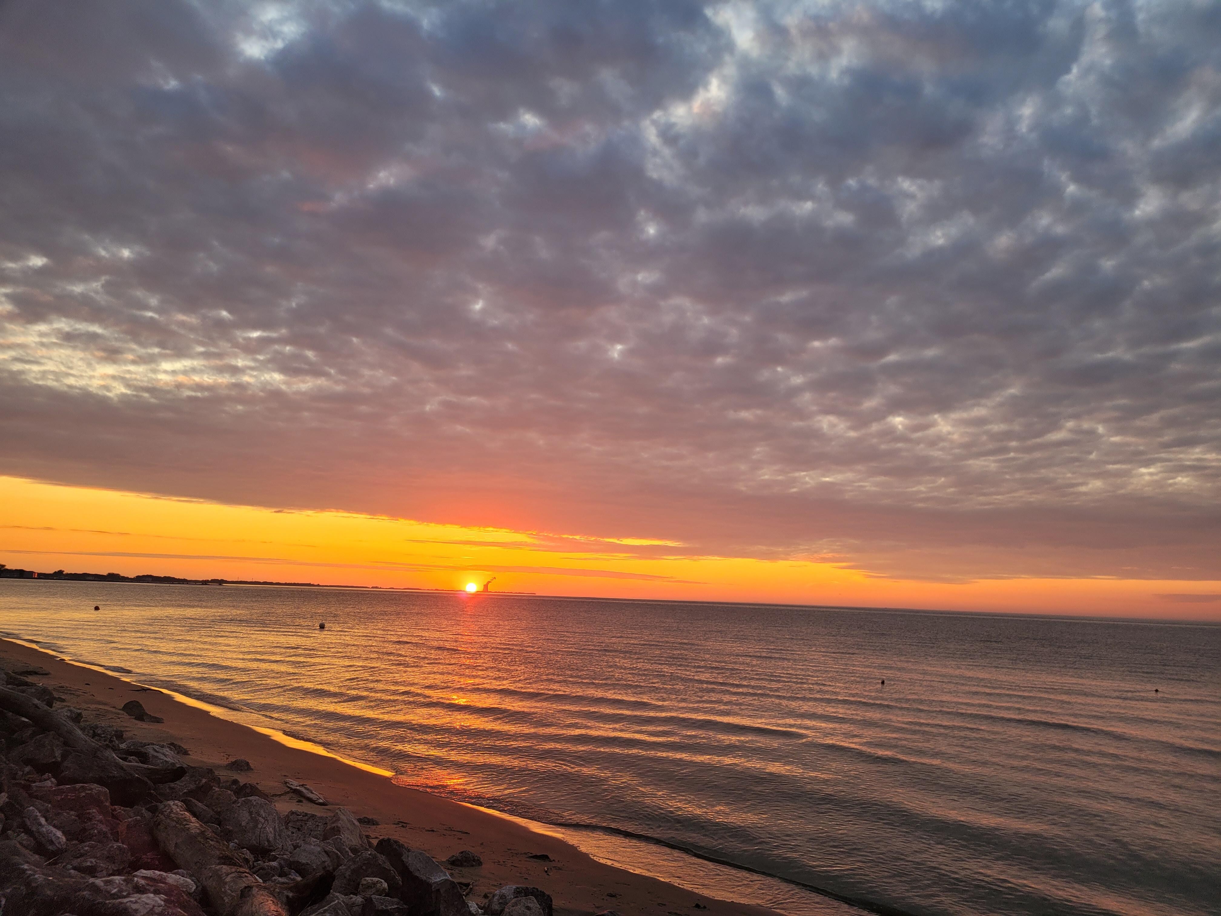 Sunset on summer solstice
