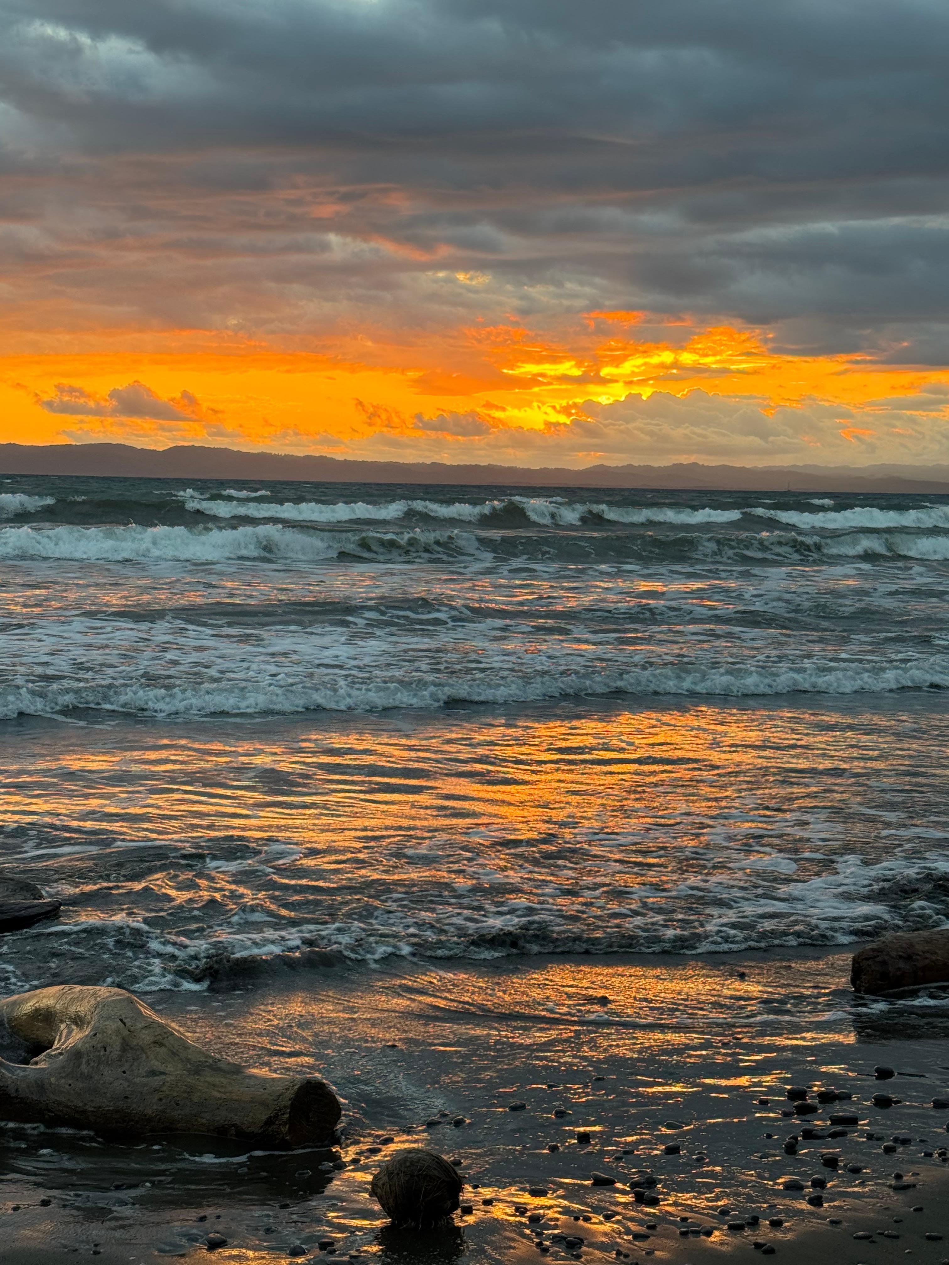 Sunset on Playa Zancudo, Costa Rica