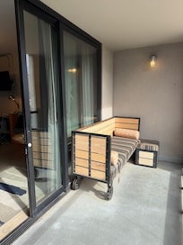 Outdoor patio (you cannot turn the light off)