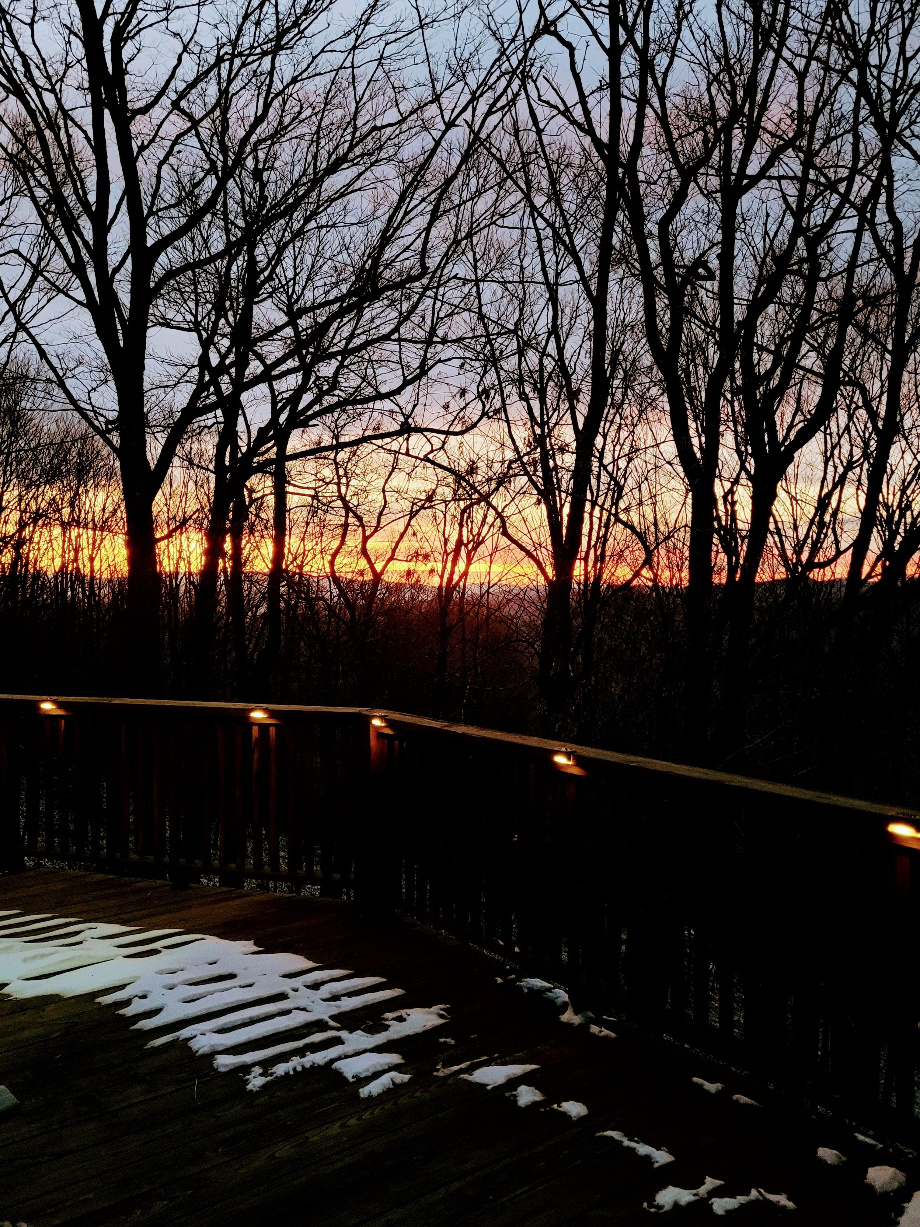 Sunset off deck