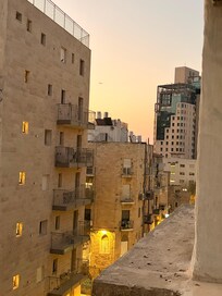 Morning view from Family Suite Living Room windows, looking right