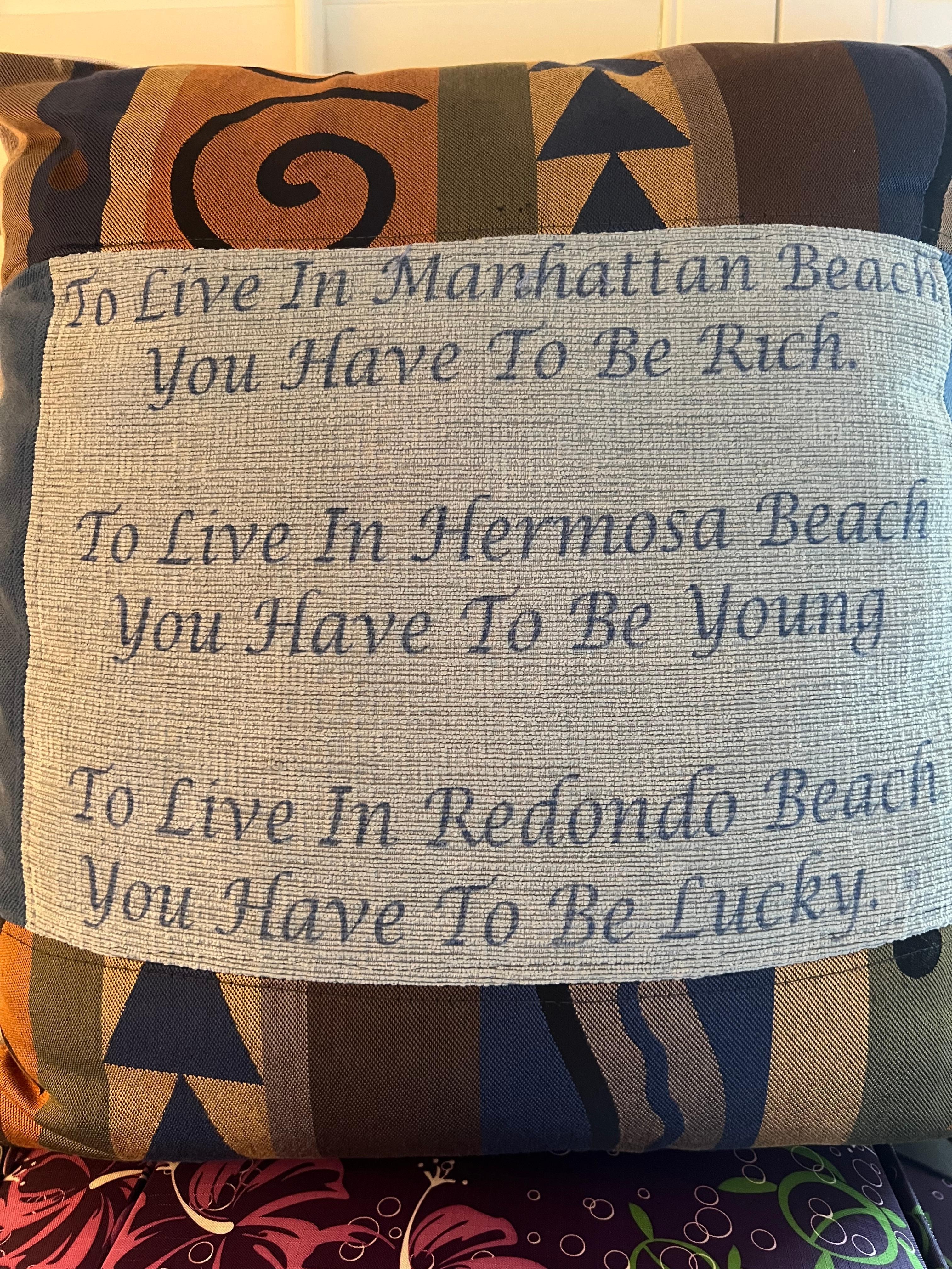 I loved this little pillow in our bedroom 