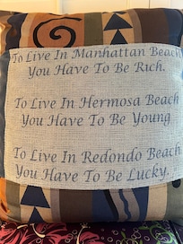 I loved this little pillow in our bedroom