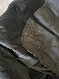 White substance on the bedding