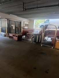 This is the parking lot downstairs as you enter into the hotel