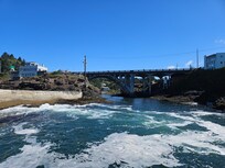 Depot Bay Bridge from the Ocean side of things!
