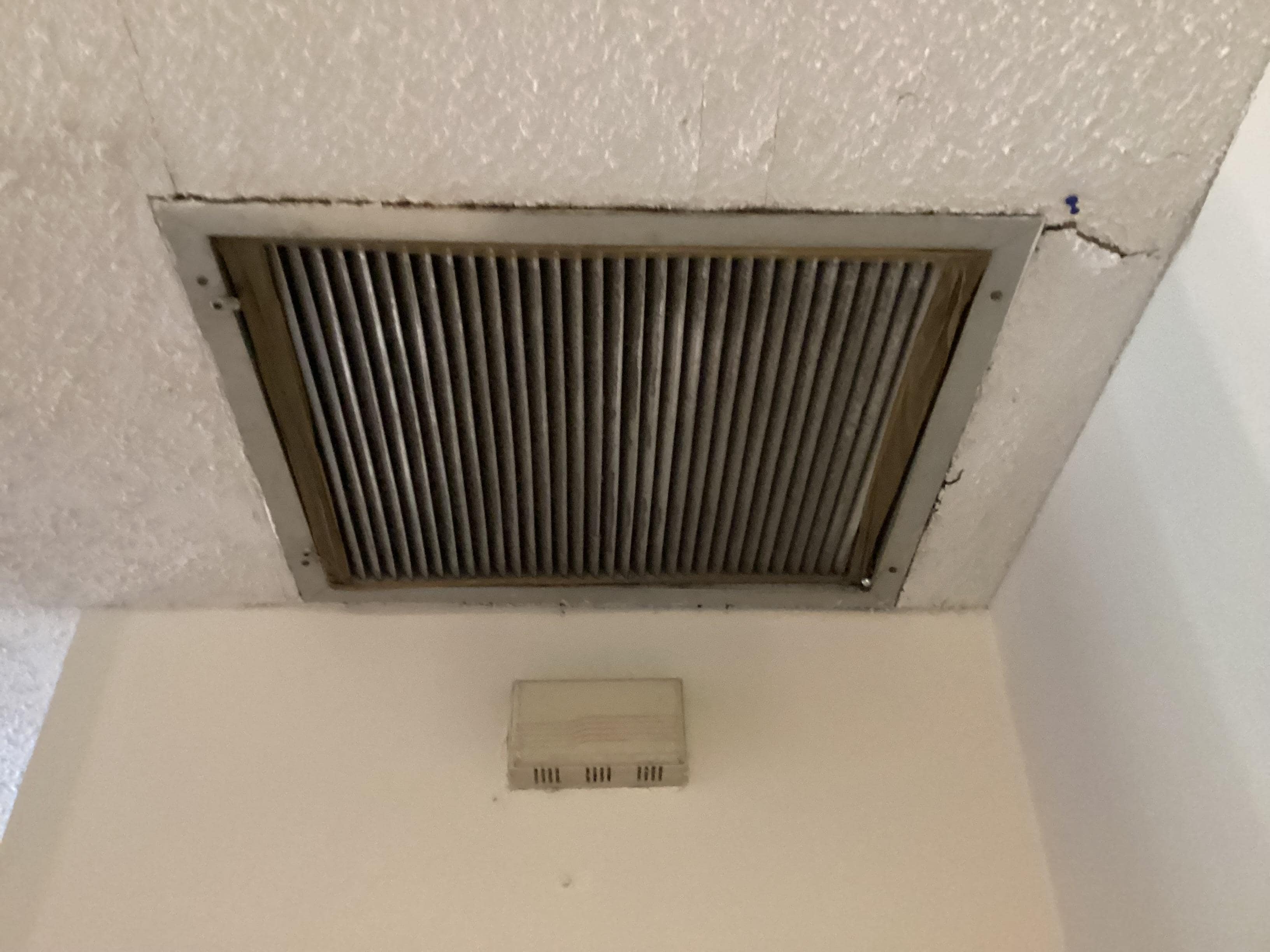 Furnace return vent filthy.