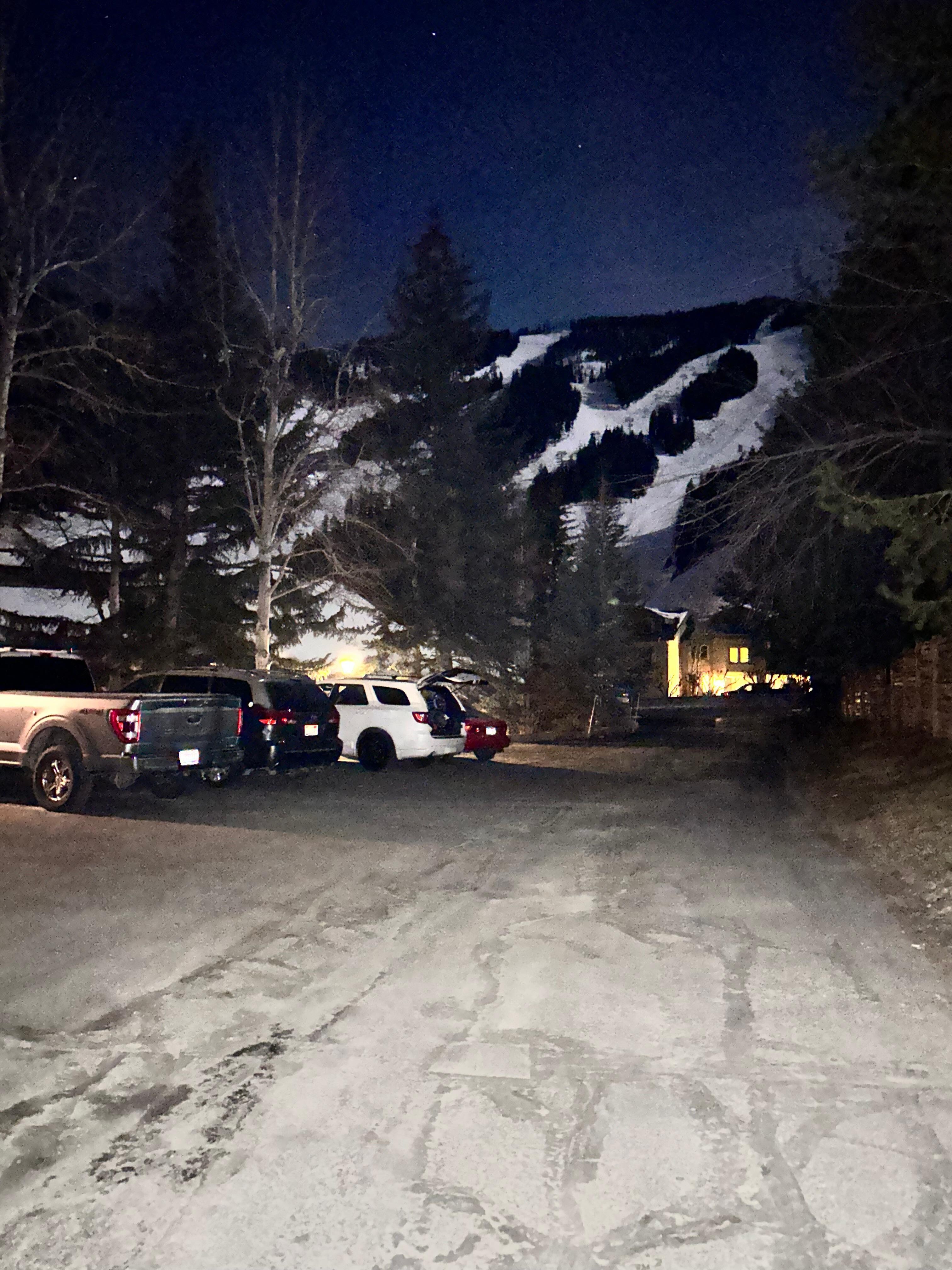 The site from the condo on departure day