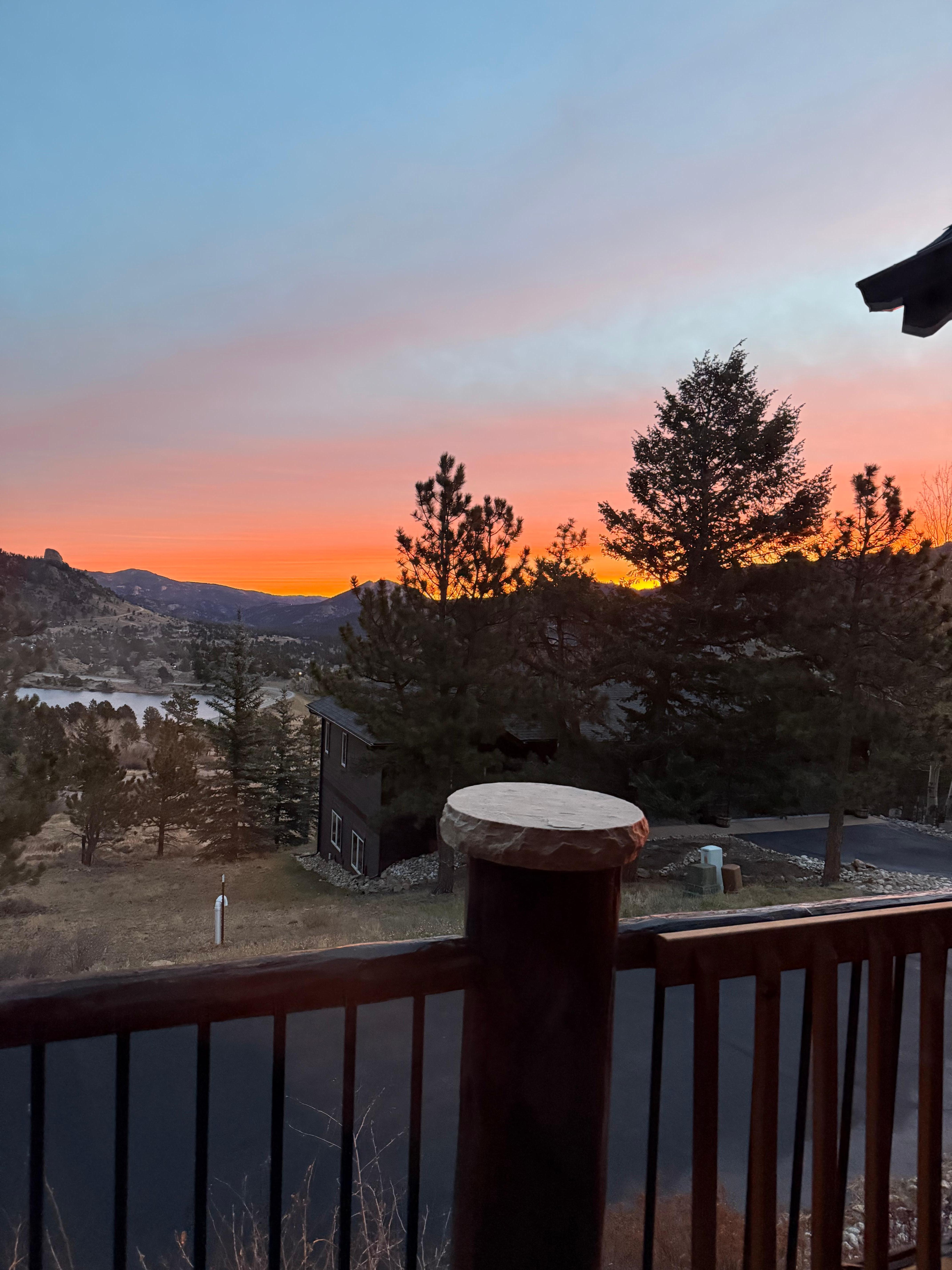 View of the sunrise!